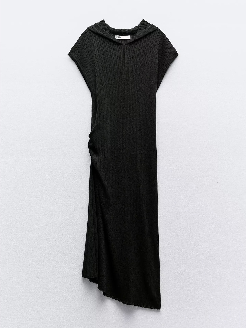 Ribbed Knit Long Tunic